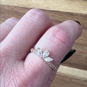 Elegant RoseGold Herbarium Ring